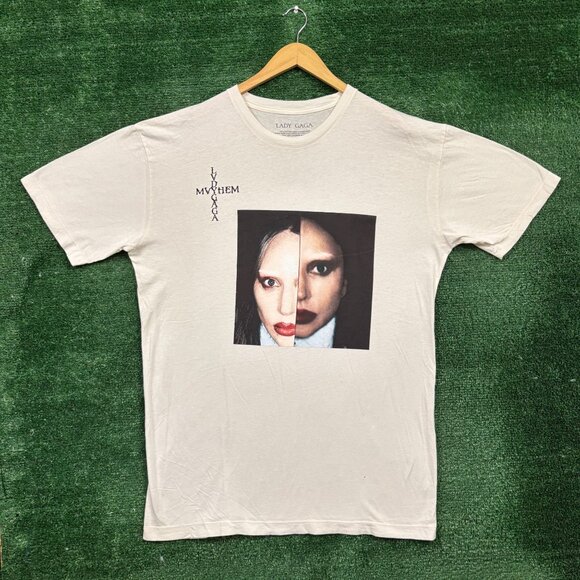 Lady Gaga Mayhem Split Face T-Shirt Size Extra Large - Picture 1 of 4